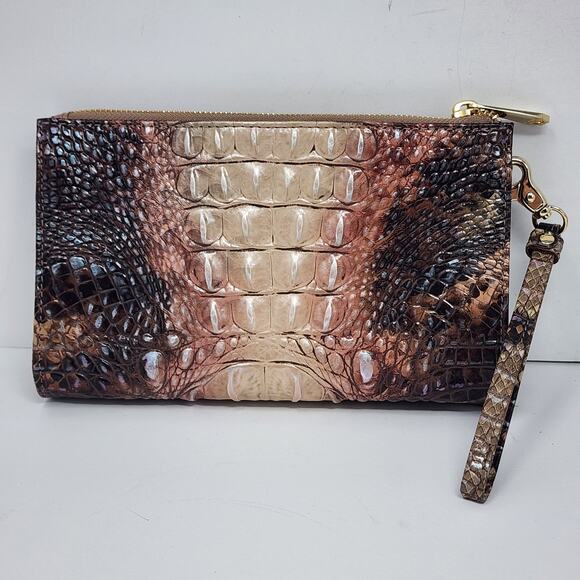 Brahmin Croc Embossed Clutch Wristlet - Picture 4 of 11